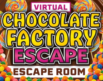 Chocolate Factory Kids Escape Room // Escape Room virtual para niños // Noche de juegos / Juegos de Zoom // Juegos de Escape Room de Navidad para Zoom