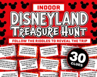 Florida Theme Park Trip Reveal Scavenger Hunt Kit || Printable Tickets and Letter From Mickey