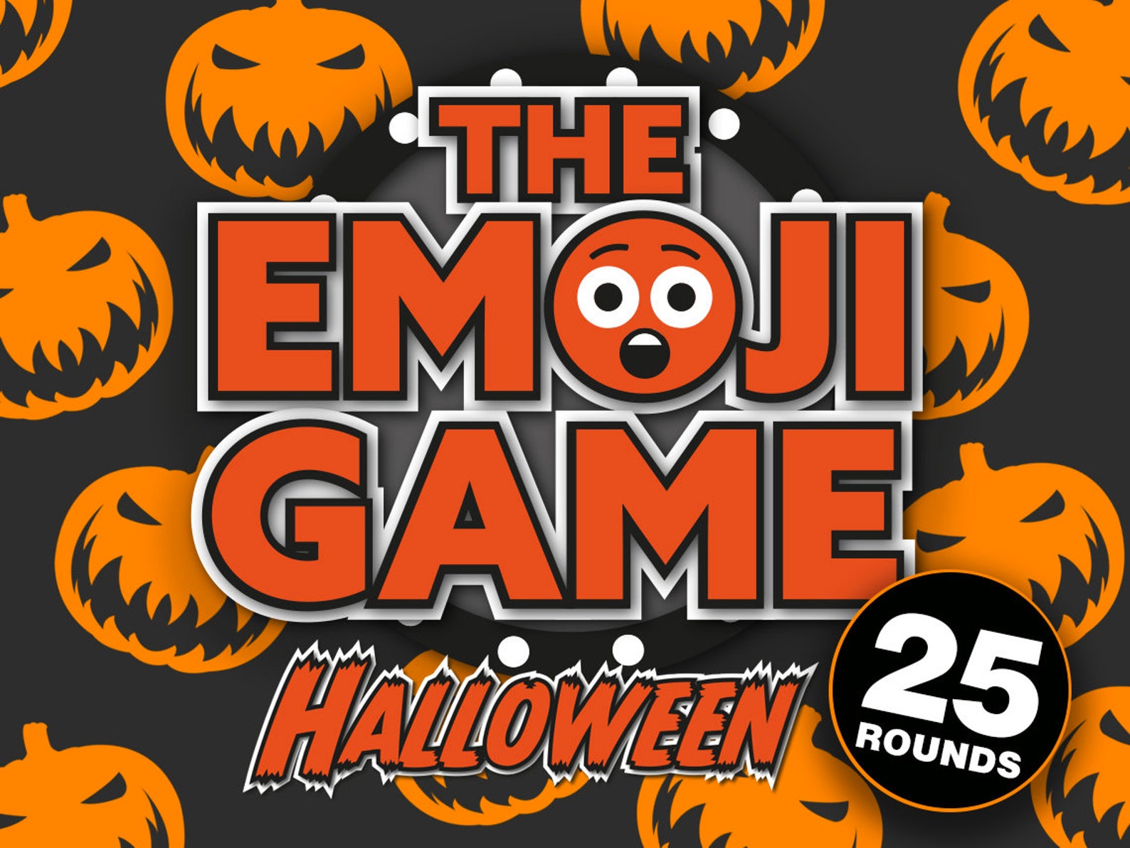 The Emoji Game Halloween Edition Halloween Party Game - Etsy