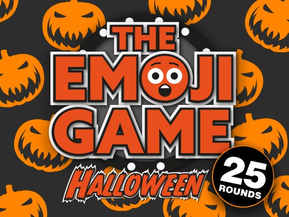 The Emoji Game Halloween Edition Halloween Party Game - Etsy