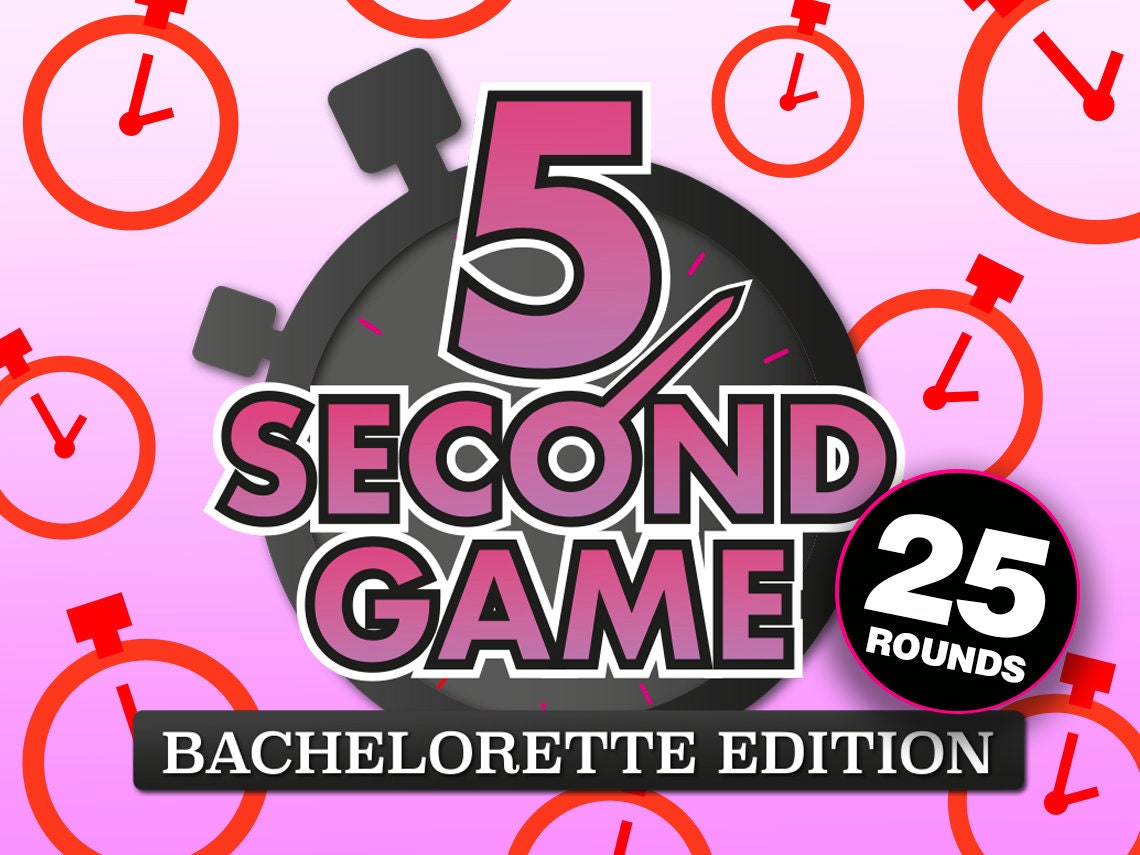 5 Second Game Bachelorette Edition PowerPoint Game 5 Etsy