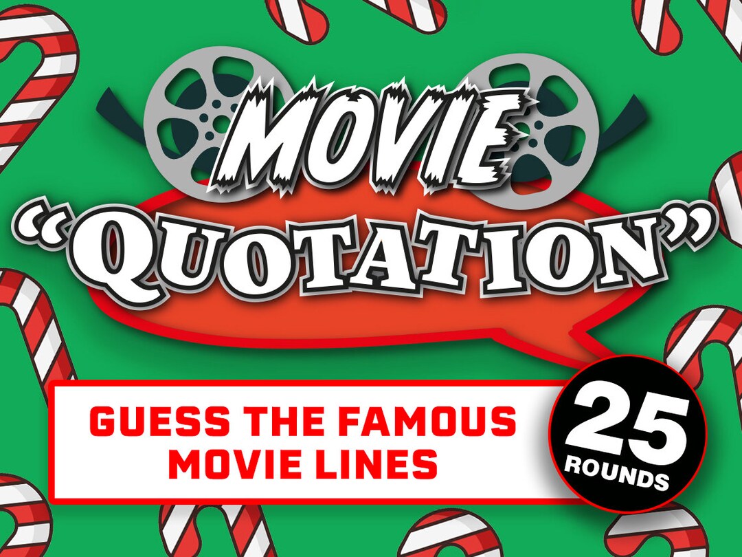 Christmas Quotation Movie Edition Powerpoint Party Game - Etsy UK