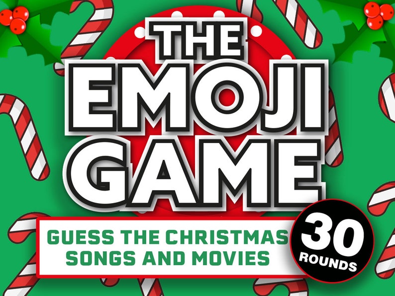 The Emoji Game Christmas Edition Christmas Party Game | Etsy UK