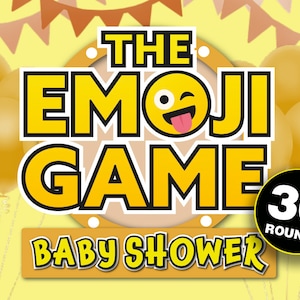 The Emoji Game Virtual Baby Shower Games for Zoom || Virtual Emoji Quiz Game || Mac and PC Compatible || Zoom Game || Games for Adults