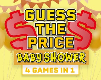 Guess The Price Virtual Baby Shower Games for Zoom || The Price Is Right Game Baby Shower || Mac and PC Compatible || Games for Adults