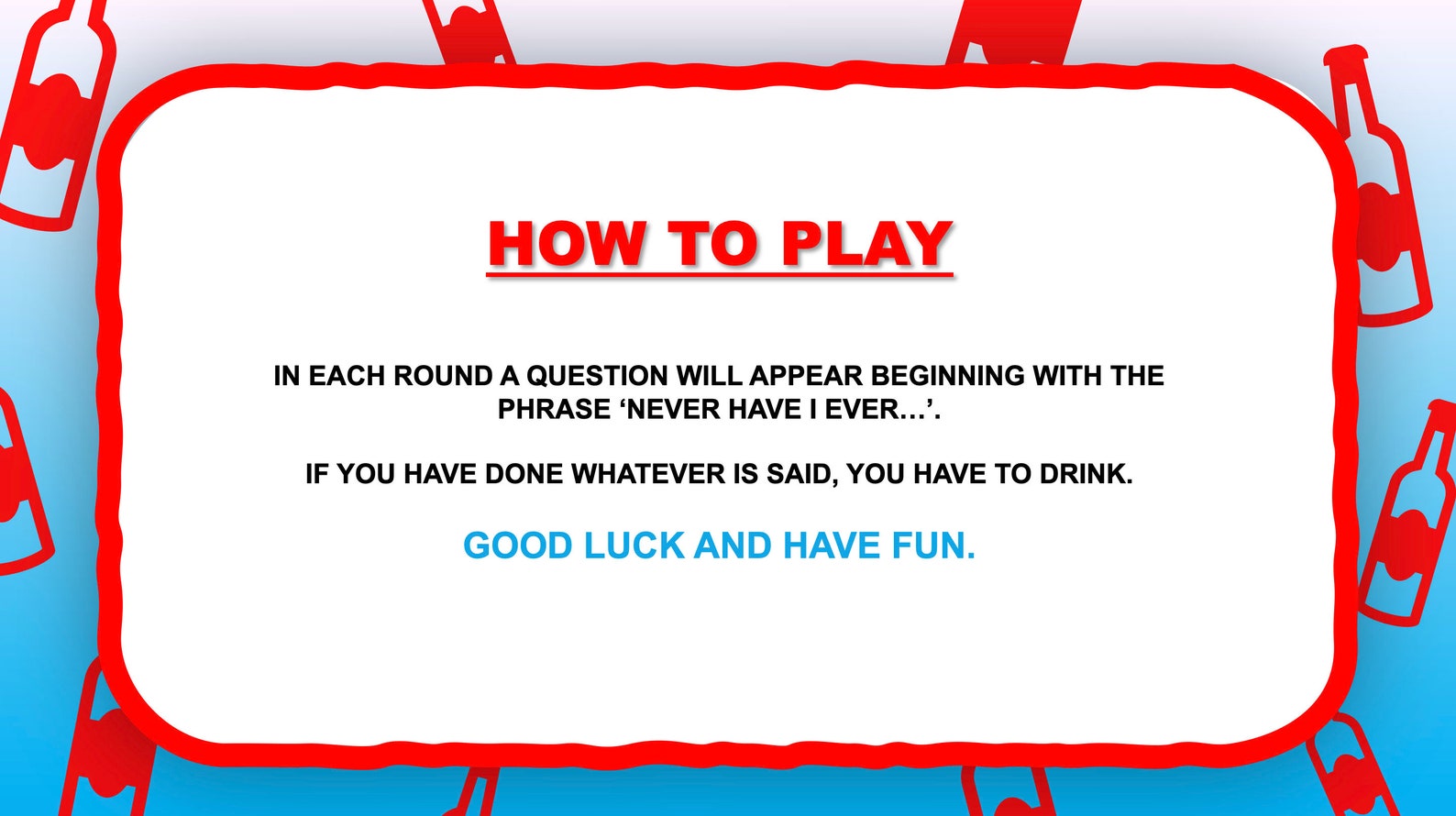 Never Have I Ever Virtual Drinking Game || Virtual Drink If Games for