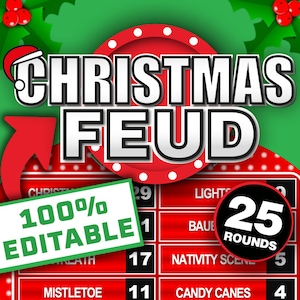 Christmas Feud || Family Feud Christmas Party Game || Games for Christmas || Christmas Games for Family || Virtual Christmas Party Game