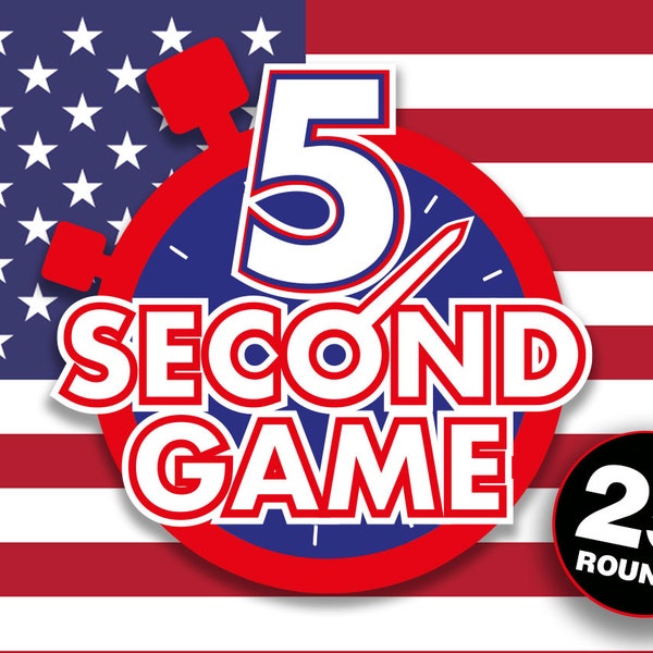 5 Second Game 4th of July Party Game || PowerPoint Game || 5 Second Rule || Independence Day Game || Mac & PC || Completely Customisable