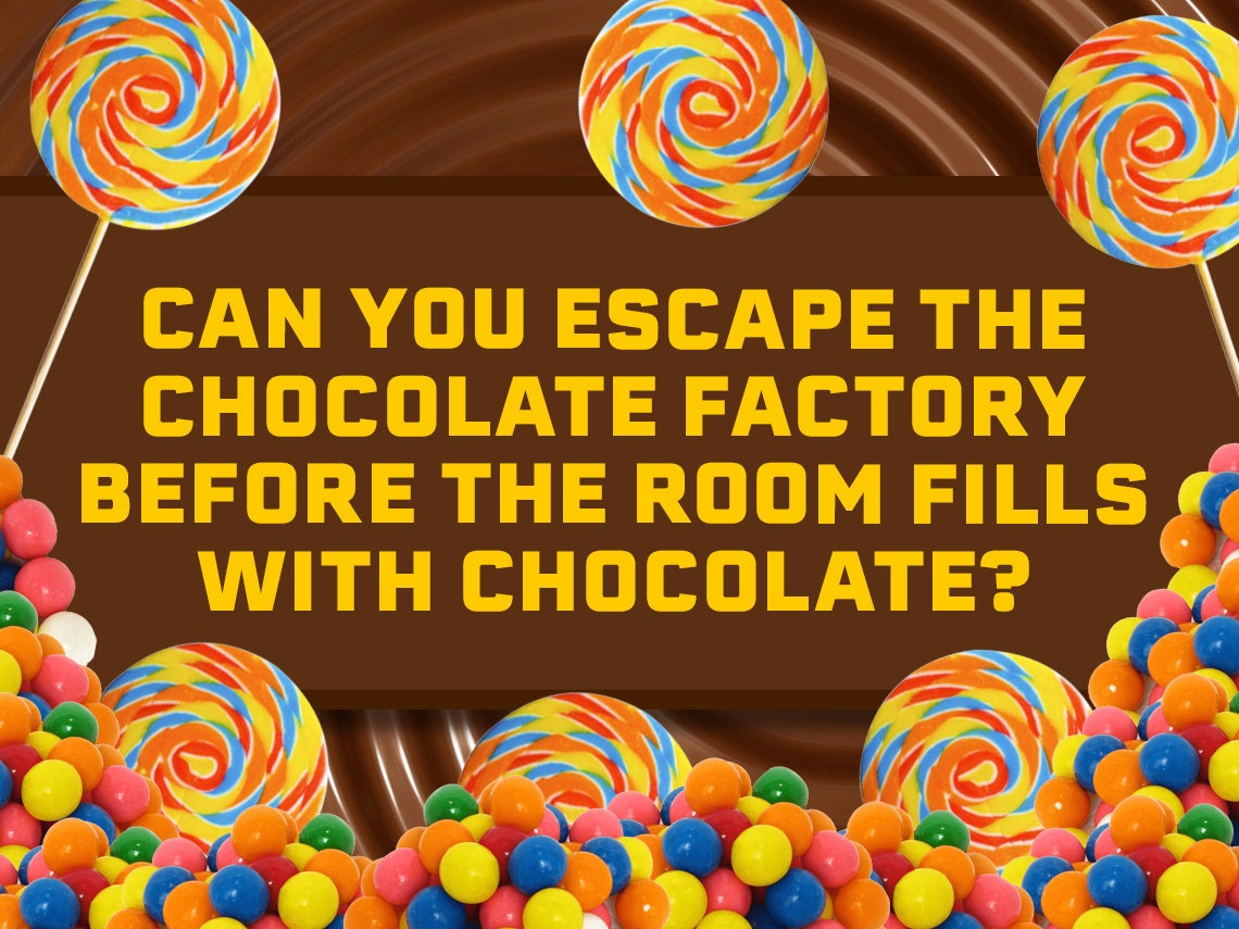 Chocolate Factory Kids Escape Room Virtual Escape Room for Etsy UK