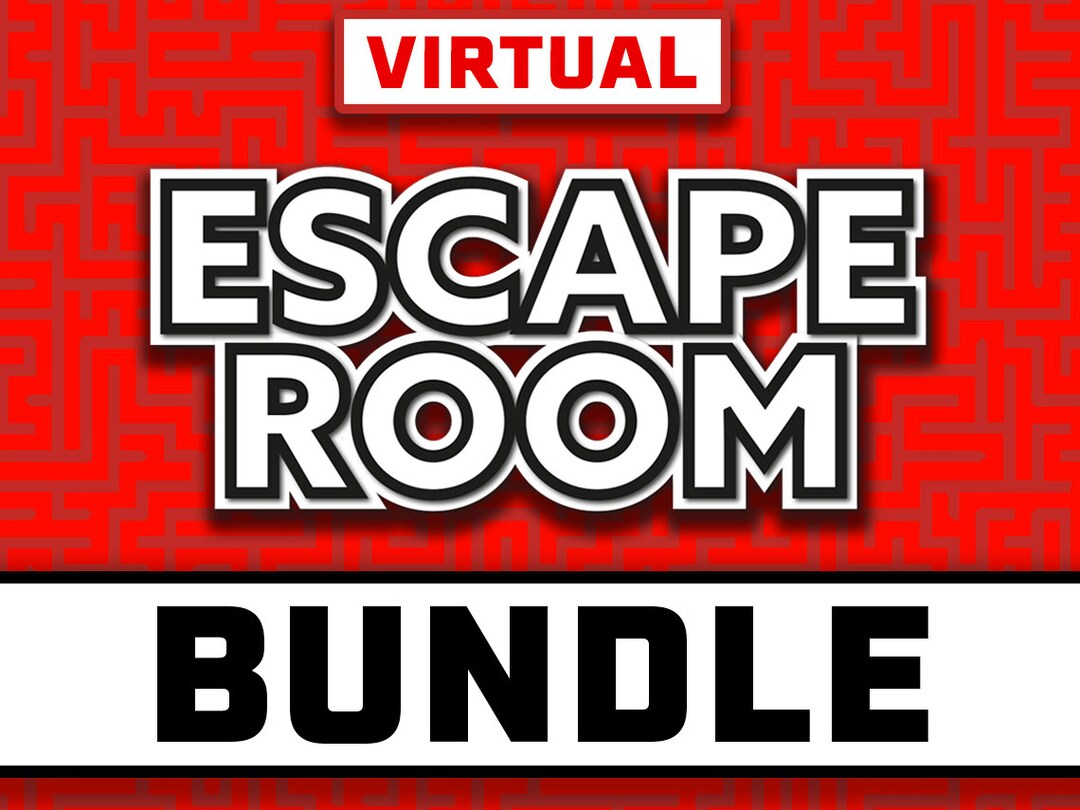 Virtual Escape Room Bundle Games Night Zoom Games Online Escape Room at