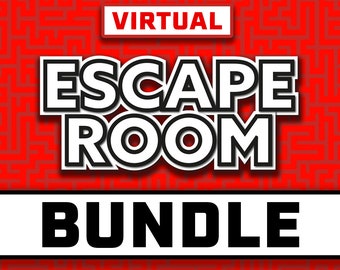 Pacchetto Escape Room virtuale // Serate di giochi // Giochi Zoom // Escape Room online a casa // Giochi per Zoom // Escape Room virtuale