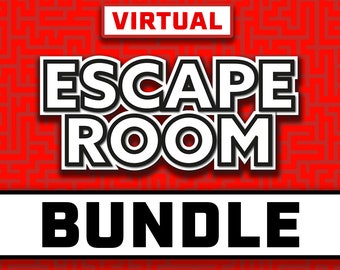 Virtual Escape Room Bundle || Games Night || Zoom Games || Online Escape Room at Home || Games for Zoom || Escape Room Virtual