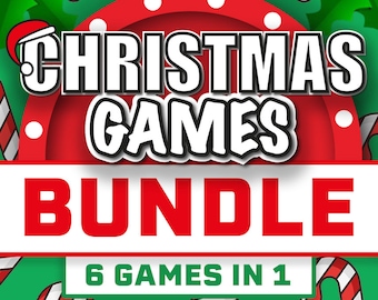 Kerstspellenbundel || Kerstfeestspelbundel || Spellen voor Kerstmis || Kerstspellen voor zoom || Virtueel kerstfeestspel