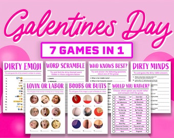 Galentines Day Games Night for Her || Girls Night In Games || Printable Galentines Games for Girls Night In || Girls Night Game