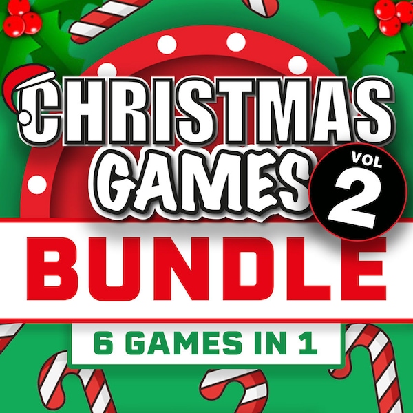 Christmas Games Bundle Vol 2 || Christmas Party Game Bundle || Games for Christmas | Christmas Games for Zoom | Virtual Christmas Party Game