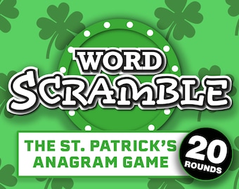 St. Patricks Day Wort Scramble || St. Patricks Day Party Spiel || Spiele zum St. Patrick es Day || St. Patrick es Day Spiele für Zoom