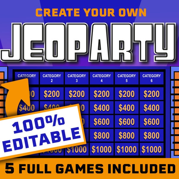 Jeoparty Powerpoint-Spiel || Jeopardy Spiel || Familienspiele für Zoom || Zoom Spiele || Spiele für Erwachsene und Kinder || Virtueller Spieleabend
