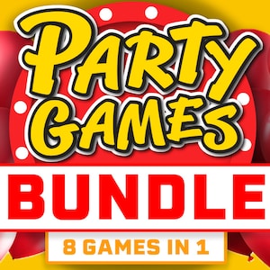 Party-Spiele-Bundle || PowerPoint Party Spiele || Geburtstag Spiele Party || Virtuelle Spiel Nacht || Quiz Nacht Spiele für Zoom || Spiele für Kinder
