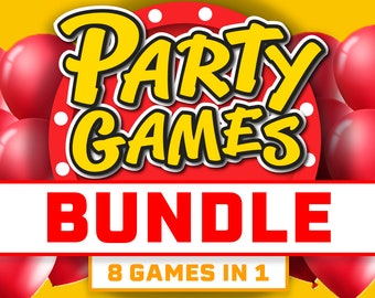Party Games Bundle || PowerPoint Party Games || Birthday Games Party || Virtual Game Night || Quiz Night Games for Zoom || Games for Kids