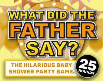 What Did The Father Say? Virtual Baby Shower Games for Zoom || Virtual Baby Shower Game | Digital Baby Shower Zoom Game | Online Baby Shower