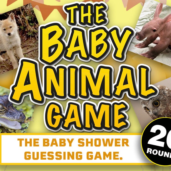 Baby Animal Game || Virtual Baby Shower Games for Zoom || Virtual Baby Shower Zoom Game | Online Games for Adults