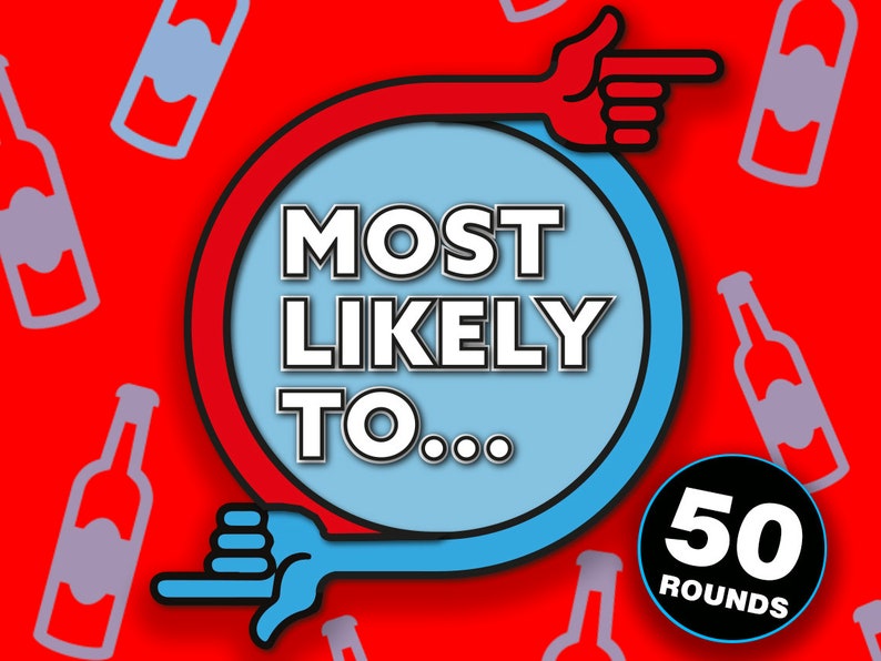 Most Likely to Virtual Drinking Game Drinking Games for Etsy UK