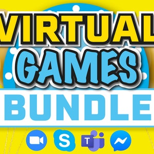 Bundel virtuele games || Screen Share Games Bundel || PowerPoint Zoom Games Bundel || Downloadbare Games Night Party Games || Virtuele games