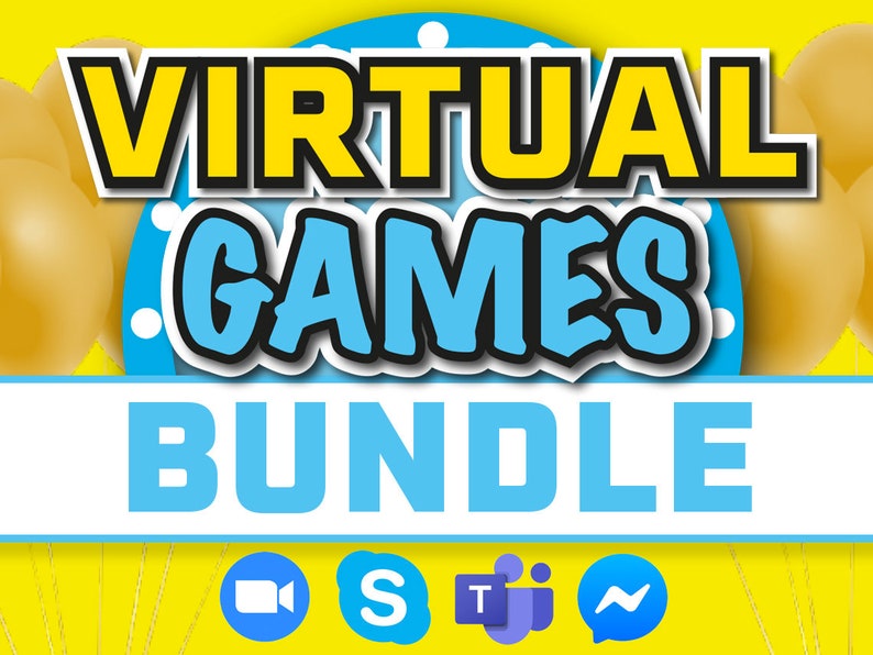Virtual Games Bundle Screen Share Games Bundle Etsy