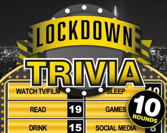 Lockdown Trivia Family Powerpoint Party Game || Family Quiz Game || Mac and PC Compatible || Zoom Game || Games for Adults and Kids