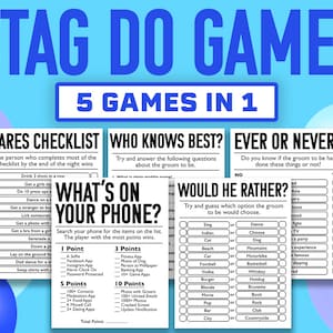 Pacchetto giochi Stag Do // Giochi stampabili per Addio al celibato // Giochi di addio al celibato // Gioco per feste sul palco // Addio al celibato // Stag Do scaricabile