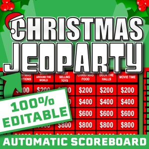 Christmas Jeoparty Powerpoint Game || Christmas Jeopardy Game || Christmas Games for Zoom || Zoom Games || Games for Christmas