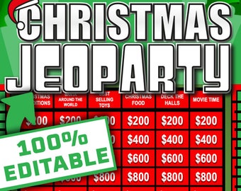Christmas Jeoparty Powerpoint Game || Christmas Jeopardy Game || Christmas Games for Zoom || Zoom Games || Games for Christmas