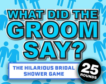 What Did The Groom Say? Virtual Bridal Shower Games for Zoom || The Newlywed Game || Couples Games || Bachelorette Party Games