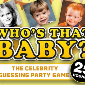 Who's That Baby? Virtual Baby Shower Games for Zoom || Baby Celebrity Game || Celebrity Guessing Game || Online Baby Shower Zoom Game