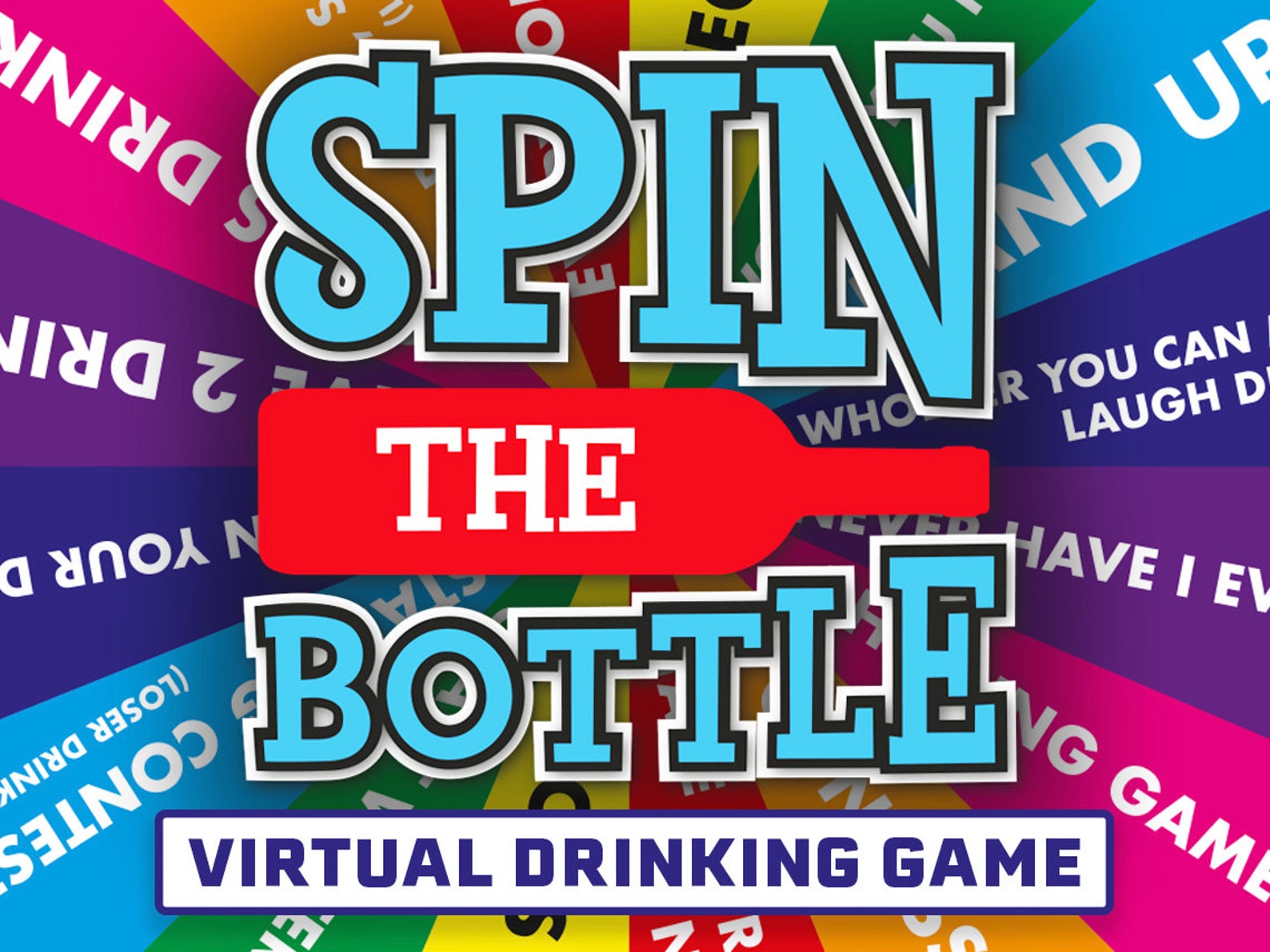 Spin The Bottle Virtual Drinking Game PowerPoint Drinking  Etsy