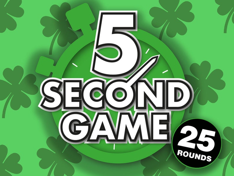 St. Patrick's Day 5 Second Game St. Patrick's Day Party Game Games for St. Patrick's Day St. Patrick's Day Games for Zoom image 1