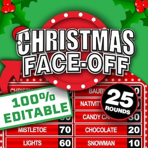 Christmas Face Off || Family Christmas Party Game || Games for Christmas || Christmas Games for Family || Virtual Christmas Party Game