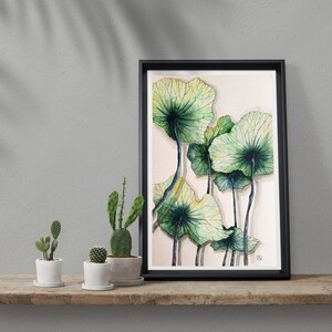 Plant Painting Botanical Art Plant Wall Art Watercolor Plants Wall ...