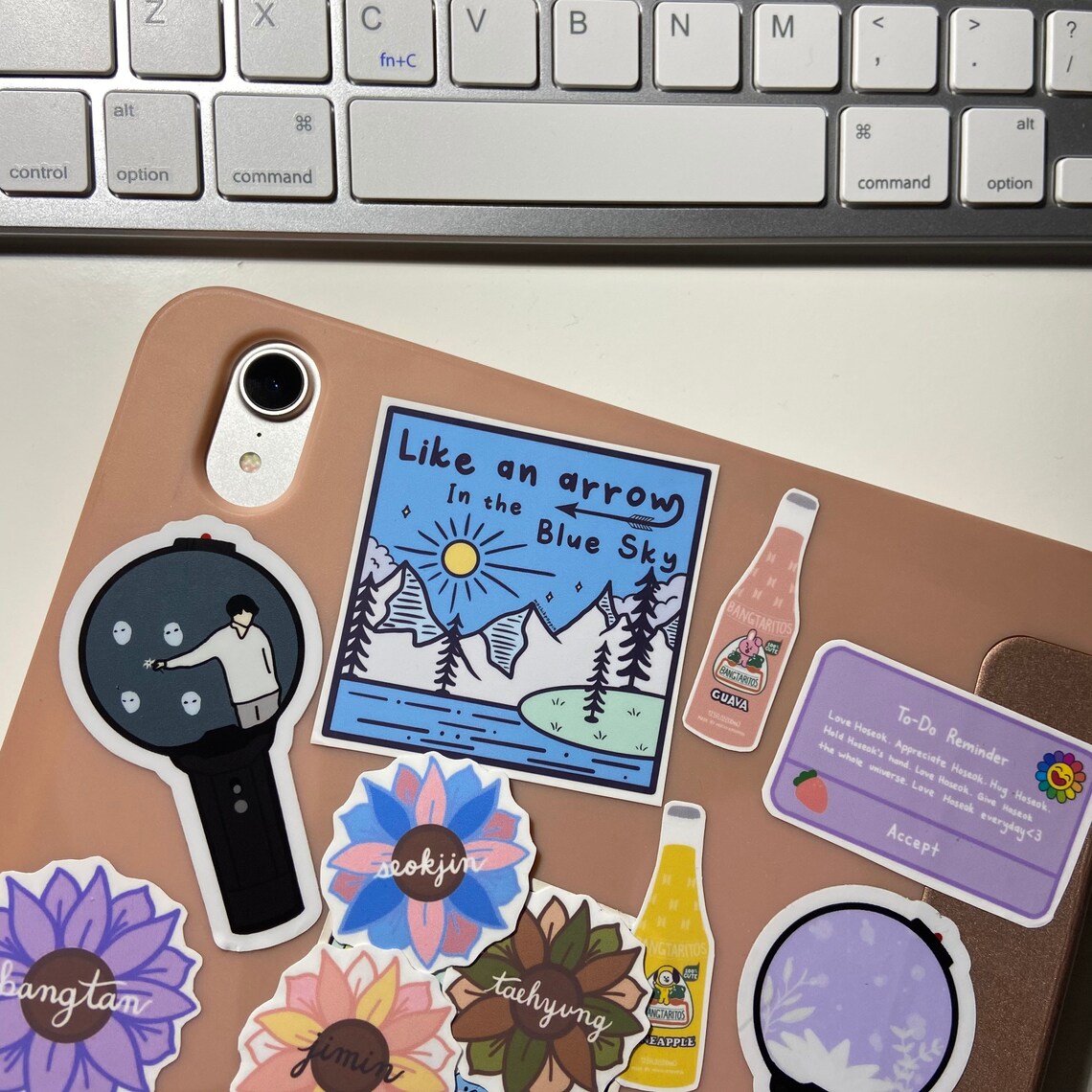 bangtan flower name stickers bt21bts etsy