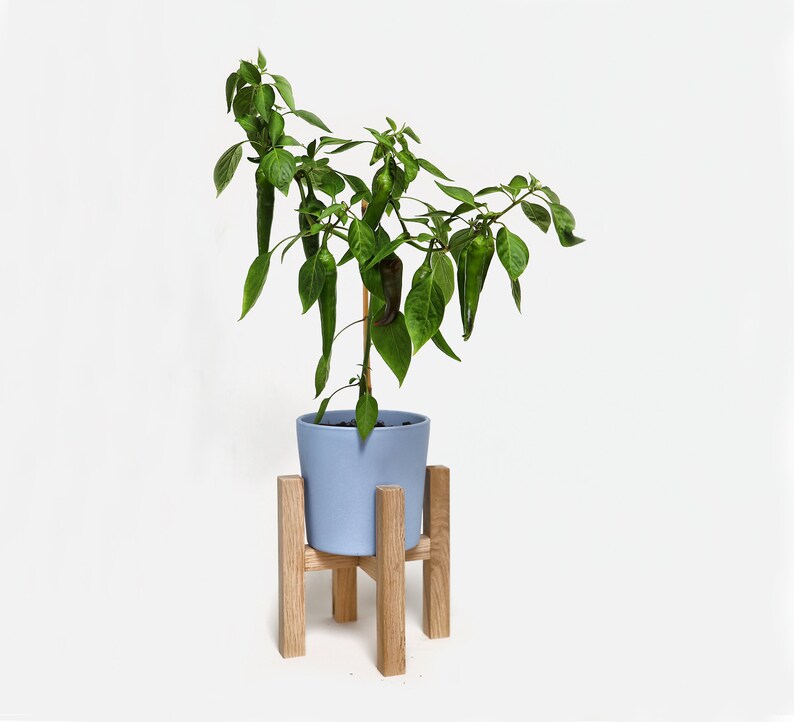 Oak Wood Plant Pot Stand Different Sizes Etsy UK