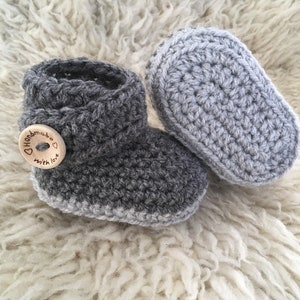 Beginner Crochet Pattern Sophie Baby Booties Newborn Dutch/English