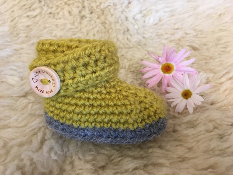 Haakpatroon Crochet pattern Sophie Baby Booties Newborn NL/ENG | Etsy