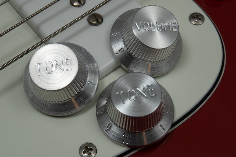 Aluminium Stratocaster knob set Strat Tophat Guitar Amp Pedal Etsy