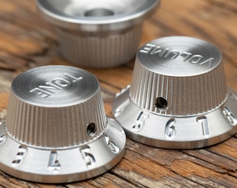 Single Aluminium Tophat Stratocaster guitar knob