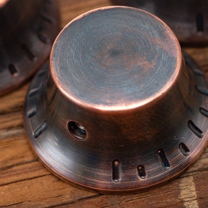 Vintage Copper Bonnet Bell Knob Guitar Amp Pedal Volume Tone knobs by 490 Hardware  bell