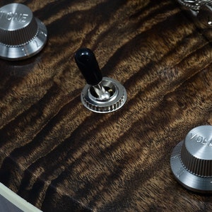 Stainless steel 2 knob sets for guitar, or amplifier Tophat patterned after stratocaster Guitar Amp Pedal Volume Tone knobs by 490 Hardware