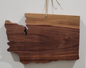 Solid Hardwood Washington State Cutting Board or Serving Tray