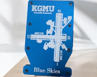 Airport Diagram, Flugzeug Logo, Benutzerdefinierte RFID Aluminium Geldbörse