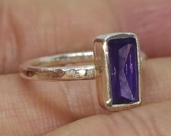 Amethyst Ring | Sterling Silber Damen Ring | Personalisierte Ring | Damen Schmuck | Amethystschmuck | Gold Ring | Moderner Stil