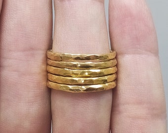 Quintet Ring Pieces Band Rings | Wedding Ring | Stacking Ring | Five Band Silver Ring | Engagement Ring Silver Jewelry Ring | By Artsmyrna